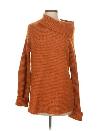 Pre-owned Pilcro Turtleneck Sweater In Brown