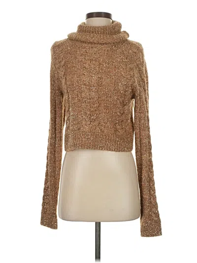 Pre-owned Pilcro Turtleneck Sweater In Brown