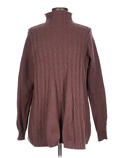 Pre-owned Pilcro Turtleneck Sweater In Burgundy