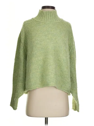 Pre-owned Pilcro Turtleneck Sweater In Green