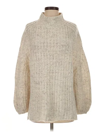 Pre-owned Pilcro Turtleneck Sweater In Ivory