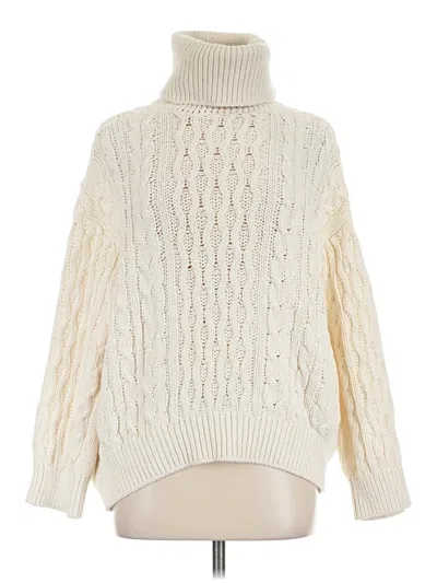 Pre-owned Pilcro Turtleneck Sweater In Ivory