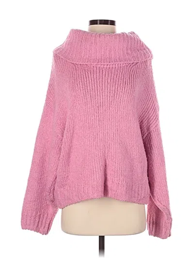 Pre-owned Pilcro Turtleneck Sweater In Pink