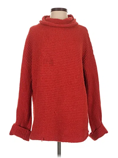 Pre-owned Pilcro Turtleneck Sweater In Red