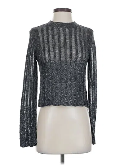 Pre-owned Pilcro Turtleneck Sweater In Silver