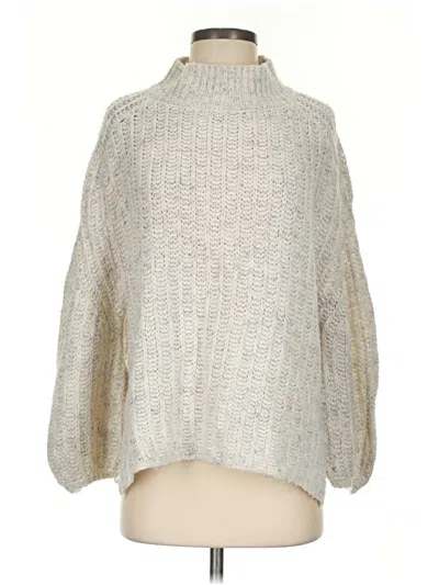 Pre-owned Pilcro Turtleneck Sweater In Silver