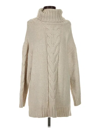 Pre-owned Pilcro Turtleneck Sweater In Tan