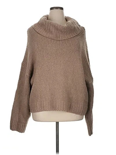 Pre-owned Pilcro Turtleneck Sweater In Tan