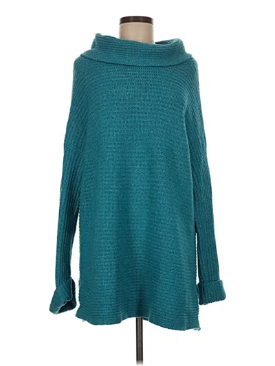 Pre-owned Pilcro Turtleneck Sweater In Teal