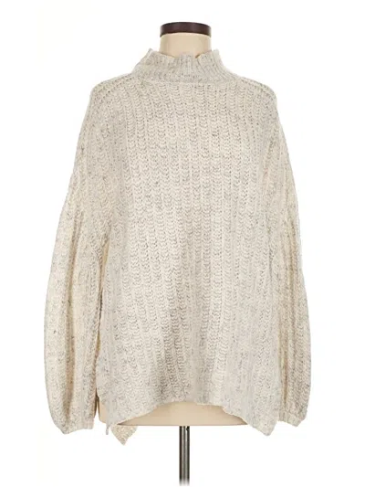 Pre-owned Pilcro Turtleneck Sweater In White