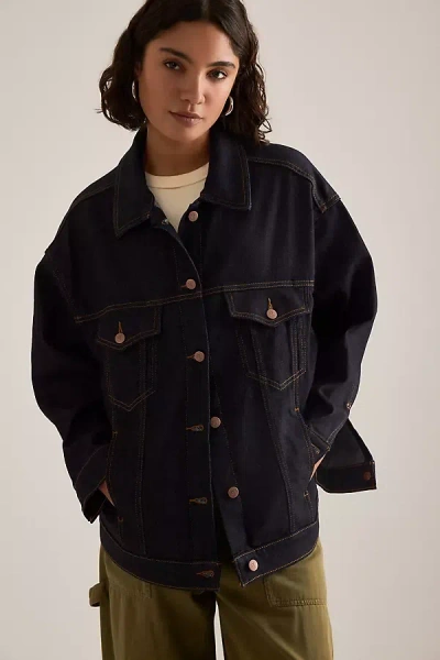 Pilcro Weston Trucker Denim Jacket In Blue