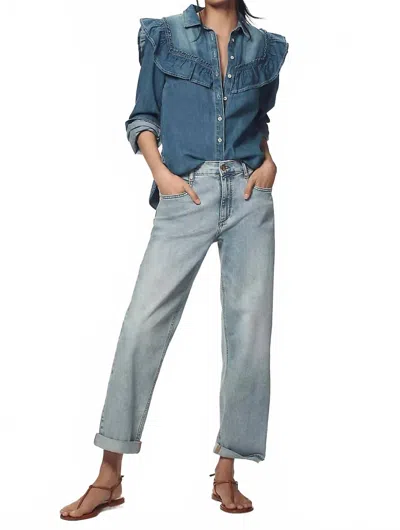 Pilcro Women's High-rise Slim Boyfriend Jeans In Medium Blue