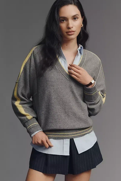 Pilcro Wool Blend Batwing Sweater In Gray