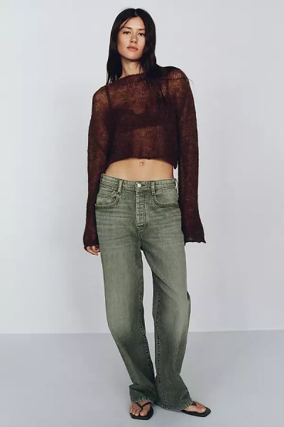 Pilcro X-boyfriend Mid-rise Relaxed Straight-leg Jeans In Blue