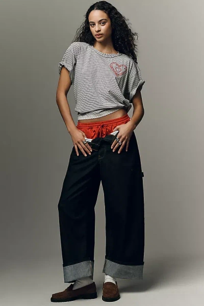 Pilcro Yours Truly Graphic Tee In Black