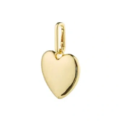 Pilgrim Charm Maxi Heart Pendant In Gold