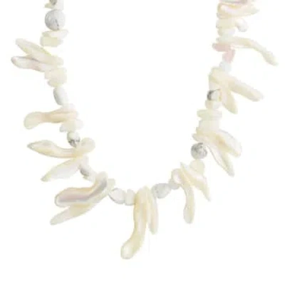 Pilgrim Light Necklace In White