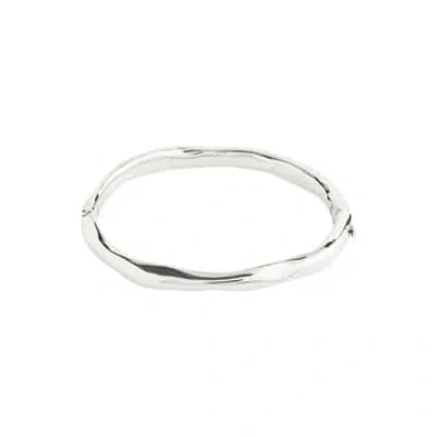 Pilgrim Light Recycled Bangle Silver-plated In Metallic