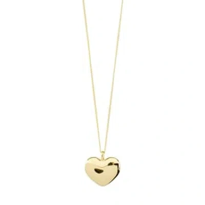 Pilgrim Sophia Recycled Heart Necklace Gold-plated
