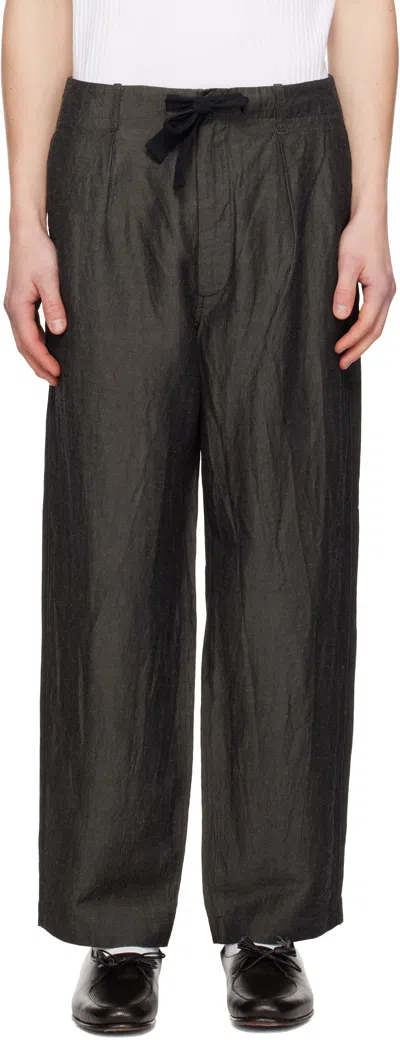 Pilgrim Surf + Supply Gray Dale 4 Pocket Trousers In 17 Charcoal