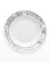Pillivuyt Brasserie Set Of 4 Soup Plates - 9" Diam., 8 Oz. In White