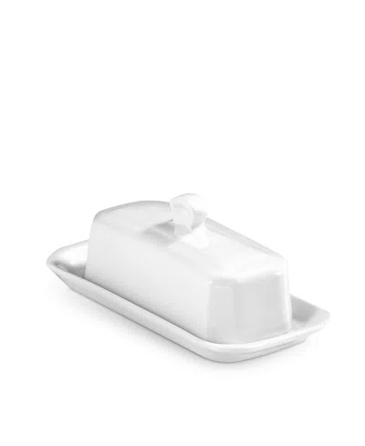 Pillivuyt Butter Tray With Cover, American Style In White