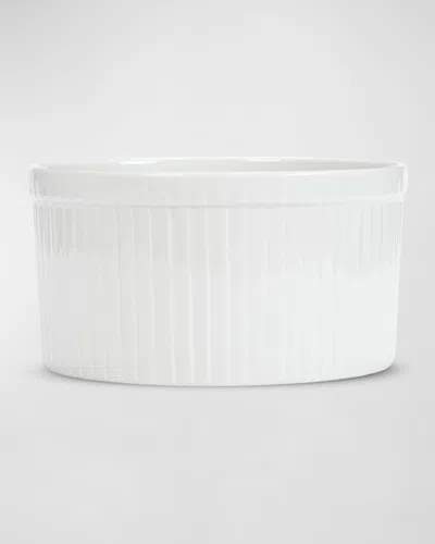 Pillivuyt Deep Pleated Souffle, Extra Large In White