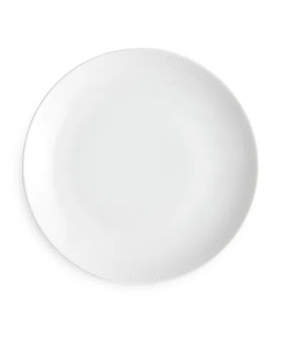 Pillivuyt Eventail 11 Coupe Plate, Set Of 4 In White
