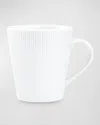 Pillivuyt Eventail 9 oz Mugs, Set Of 4 In White