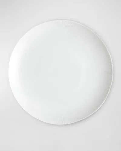 Pillivuyt Eventail 10.5" Coupe Plate, Set Of 4 In White