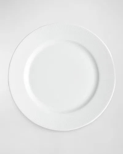 Pillivuyt Eventail 11" Rimmed Plate, Set Of 4 In White