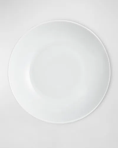 Pillivuyt Eventail 9" Shallow Coupe Bowl, Set Of 4 In White