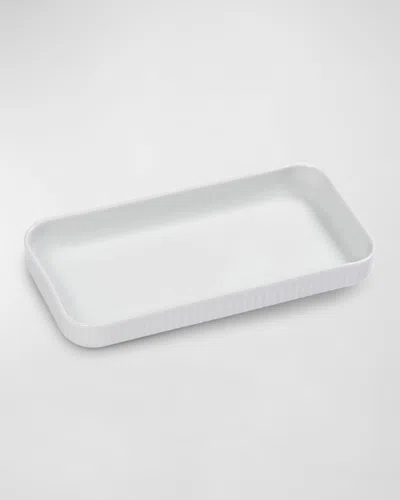 Pillivuyt Plisse Medium Tapas Dishes, Set Of 2 In White