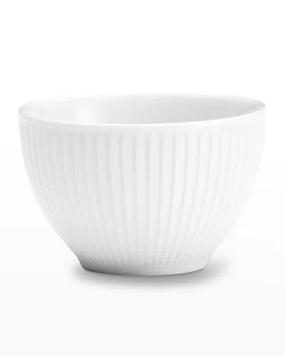 Pillivuyt Plisse Open Sugar Bowls, Set Of 4 In White