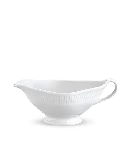 Pillivuyt Plisse Sauceboat In White