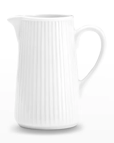 Pillivuyt Plisse Set Of 2 Jugs, Large - 12 Oz. In White