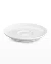 Pillivuyt Plisse Set Of 4 Breakfast Saucer In White