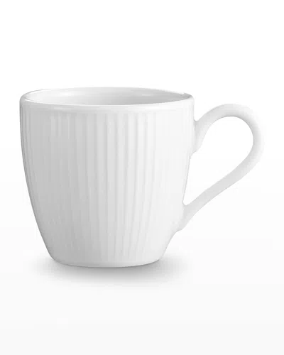 Pillivuyt Plisse Set Of 4 Espresso Cups - 3 Oz. In White