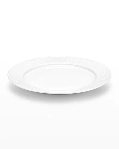 Pillivuyt Plisse Set Of 4 Plates - 10" In White