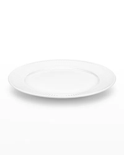 Pillivuyt Plisse Set Of 4 Plates - 11" In White