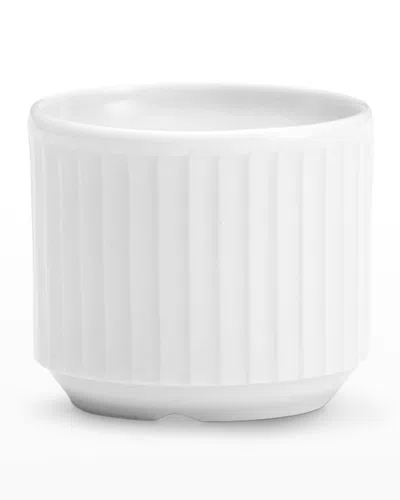 Pillivuyt Plisse Set Of 6 Egg Cups - European Style In White