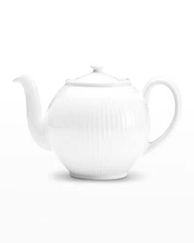 Pillivuyt Plisse Teapot, Large - 6 Servings, 1.5 Qt. In White