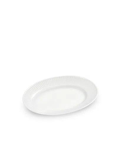 Pillivuyt Plisse Underplate/extra Small Oval Platter In White