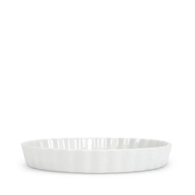Pillivuyt Round 9.25" Tart Dish In White