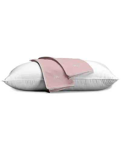 Pillow Gal 100% Cotton Percale Cool And Crisp Pillow Protector In Pink