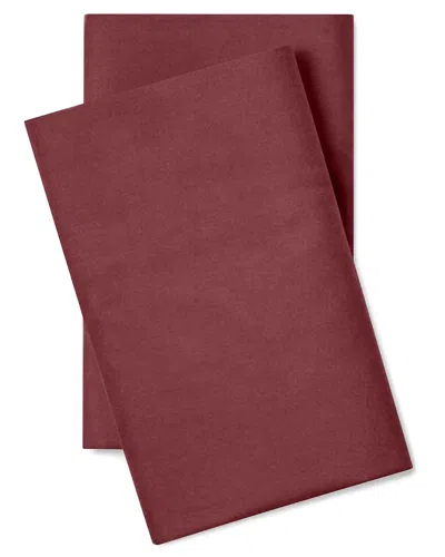 Pillow Gal Classic Cool & Crisp 100% Cotton Percale Pillow Case Set In Purple