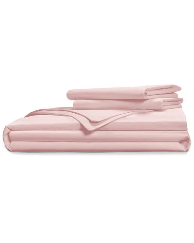Pillow Gal Classic Cool Crisp 3 Piece Duvet Cover Set, King/california King In Pink