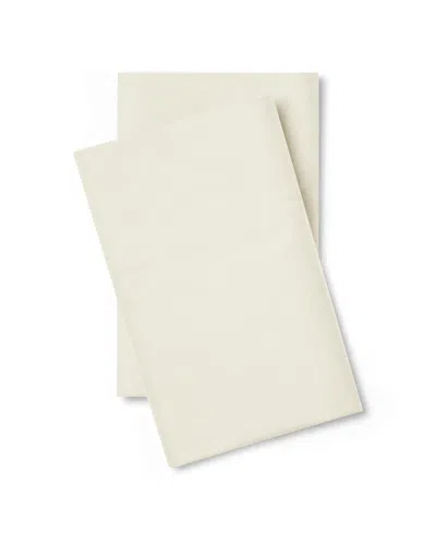 Pillow Gal Luxe Soft &smooth Lyocell 2-piece Pillowcase Set, Standard In Cream