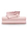 Pillow Gal Luxe Soft & Smooth Lyocell 6-piece Sheet Set, Full In Light Pink