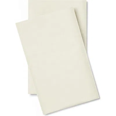Pillow Gal Set Of 2 Classic Cool Crisp Cotton Pillow Cases In Cream